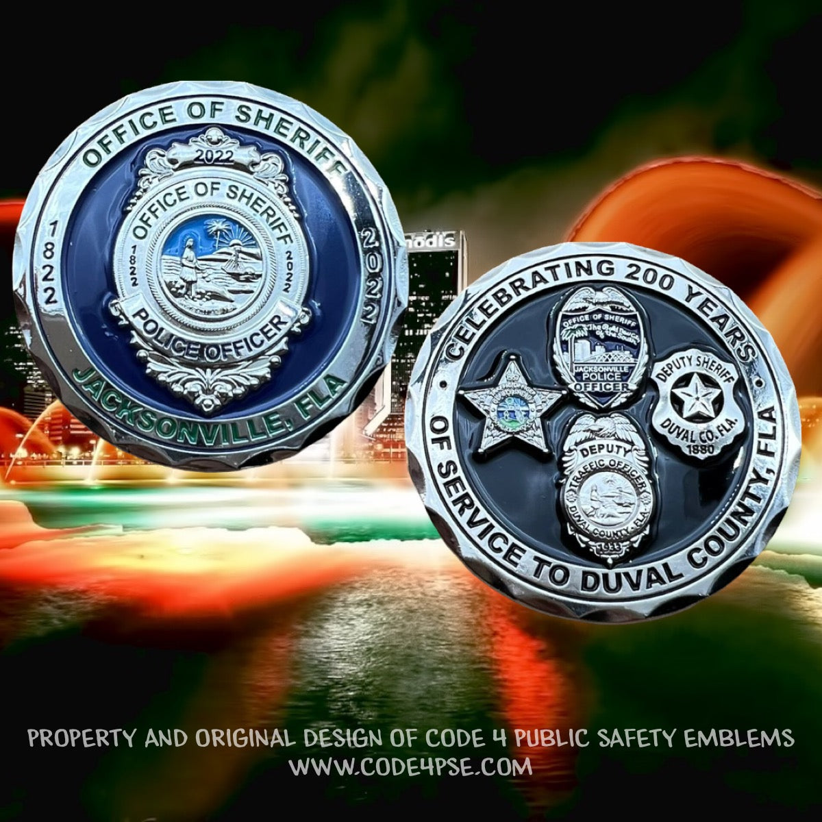 Jacksonville Sheriff s Office 200th Anniversary Challenge Coin